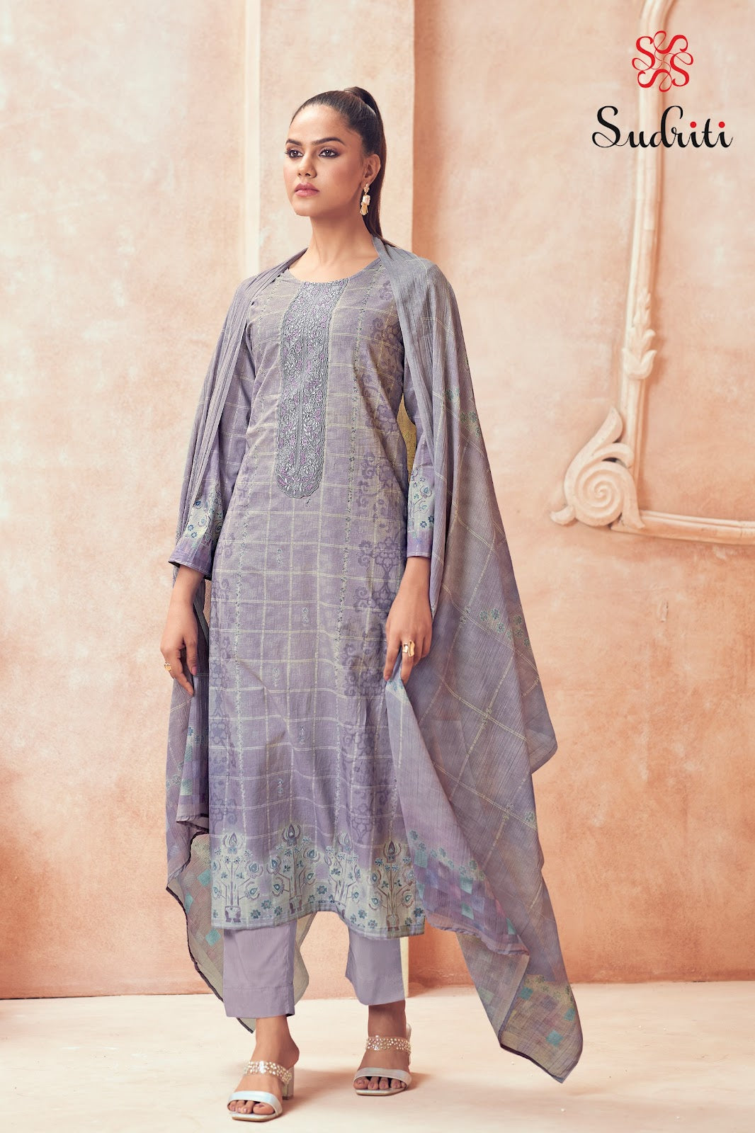 Areesha Sudriti Sahiba Cotton Lawn Pant Style Suits Wholesale Rate