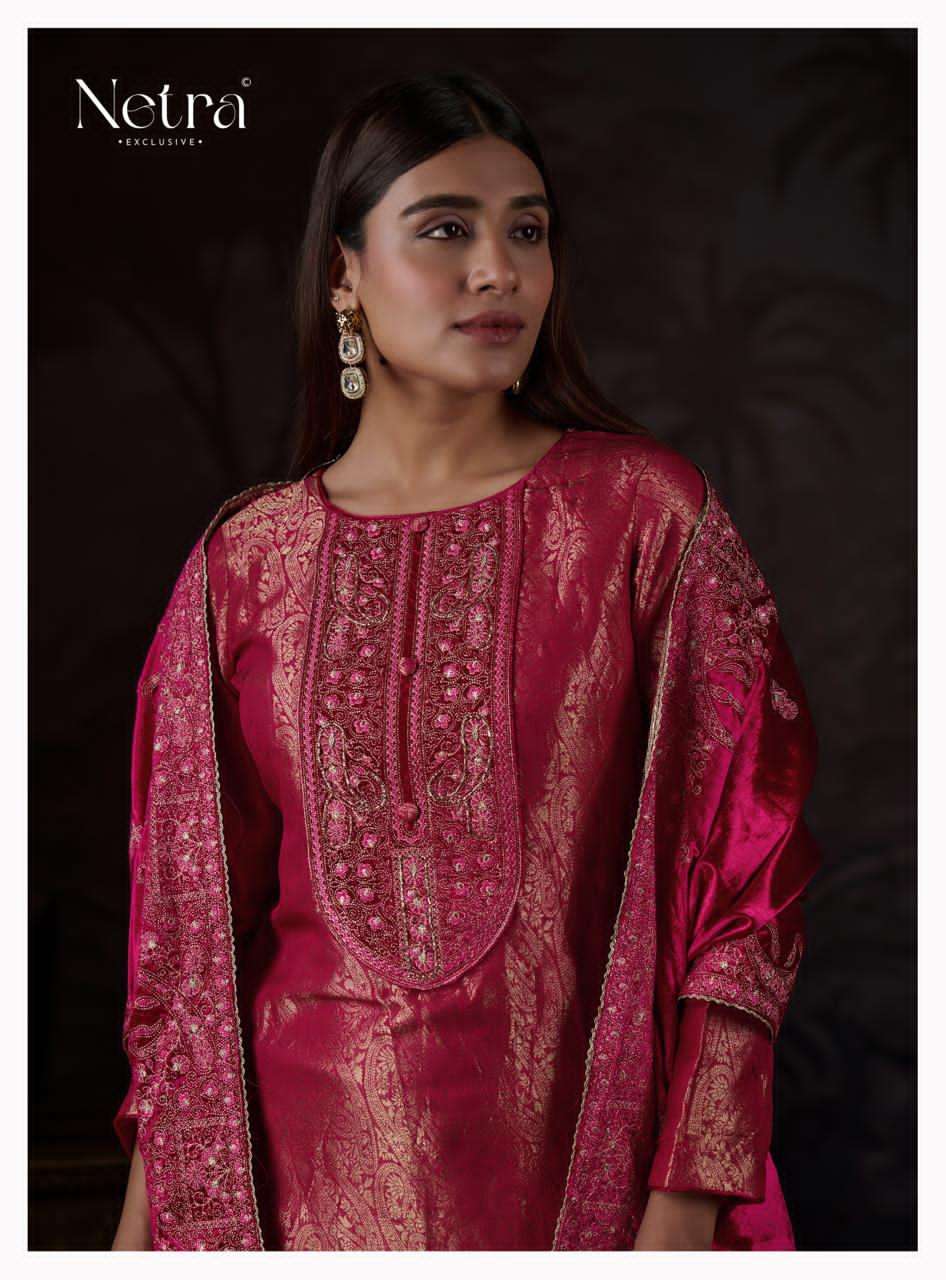 Aria Netra Pure Silk Velvet Suits Manufacturer