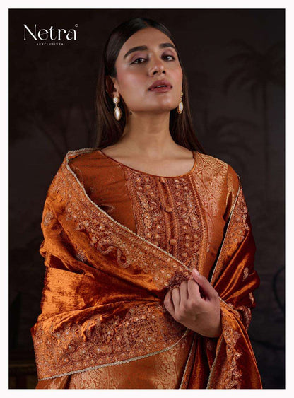 Aria Netra Pure Silk Velvet Suits Manufacturer