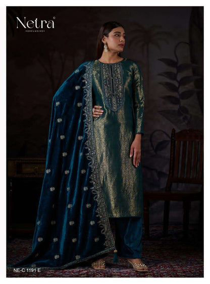 Aria Netra Pure Silk Velvet Suits Manufacturer
