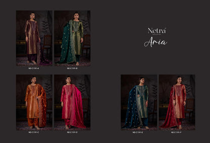 Aria Netra Pure Silk Velvet Suits Manufacturer