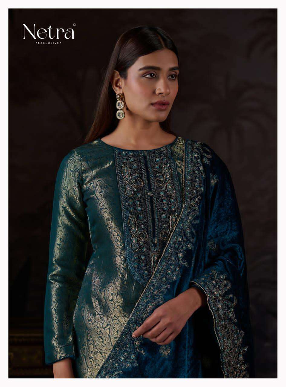 Aria Netra Pure Silk Velvet Suits Manufacturer