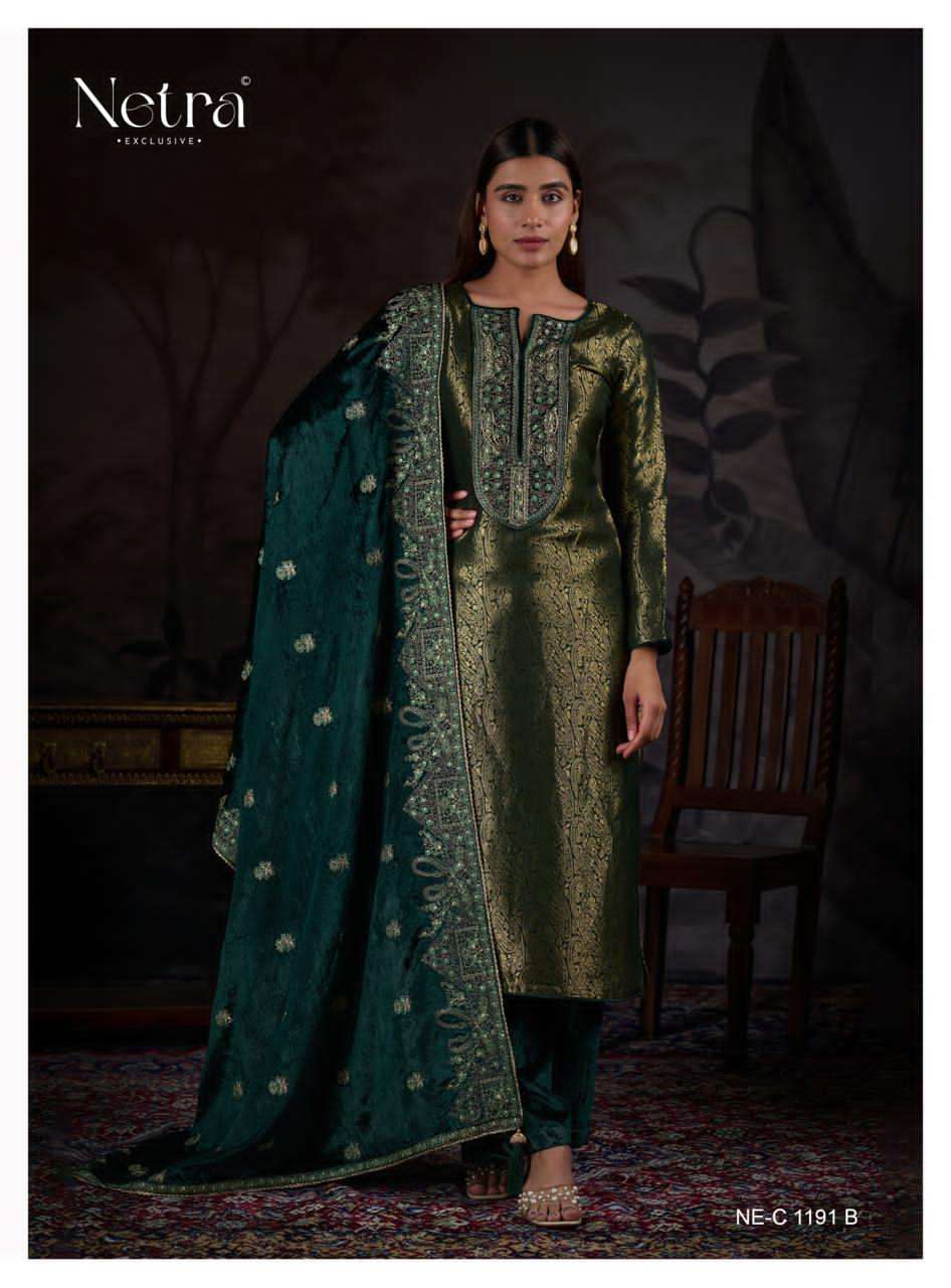 Aria Netra Pure Silk Velvet Suits Manufacturer