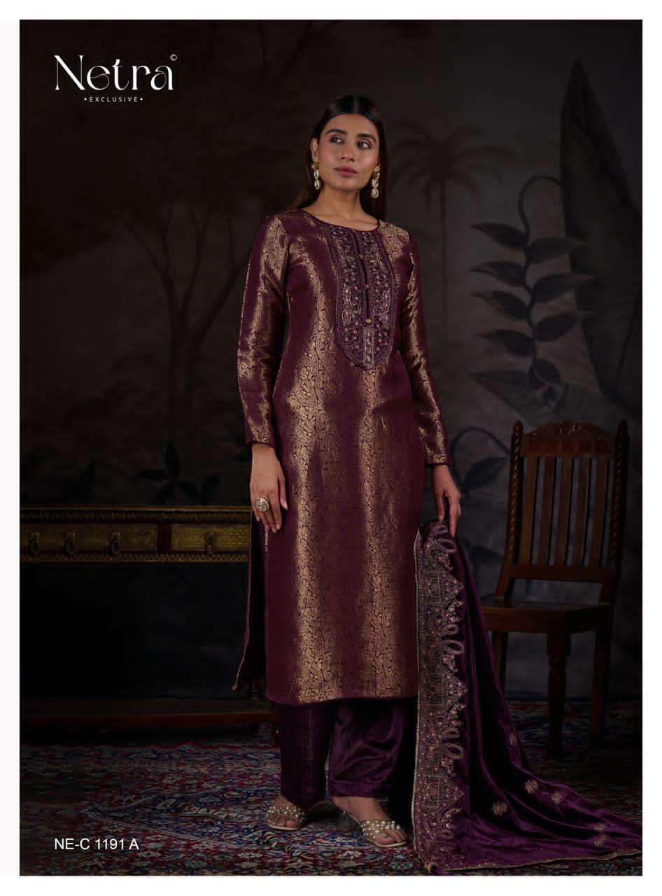 Aria Netra Pure Silk Velvet Suits Manufacturer