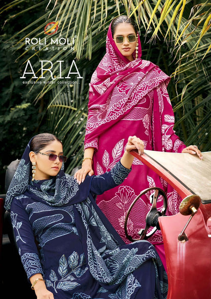 Aria Roli Moli Pashmina Suits Wholesale Rate