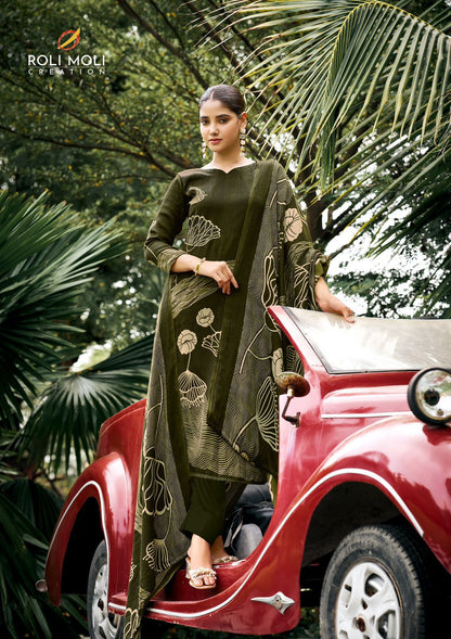 Aria Roli Moli Pashmina Suits Wholesale Rate