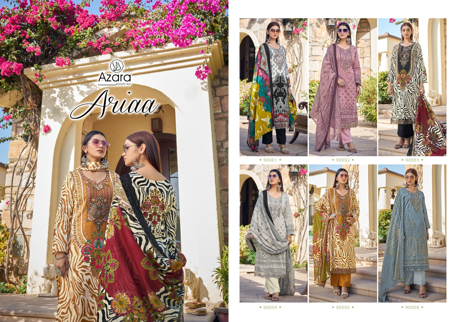 Ariaa Ariaa Radhika Fashion Cambric Cotton Pant Style Suits – Kavya Style Plus