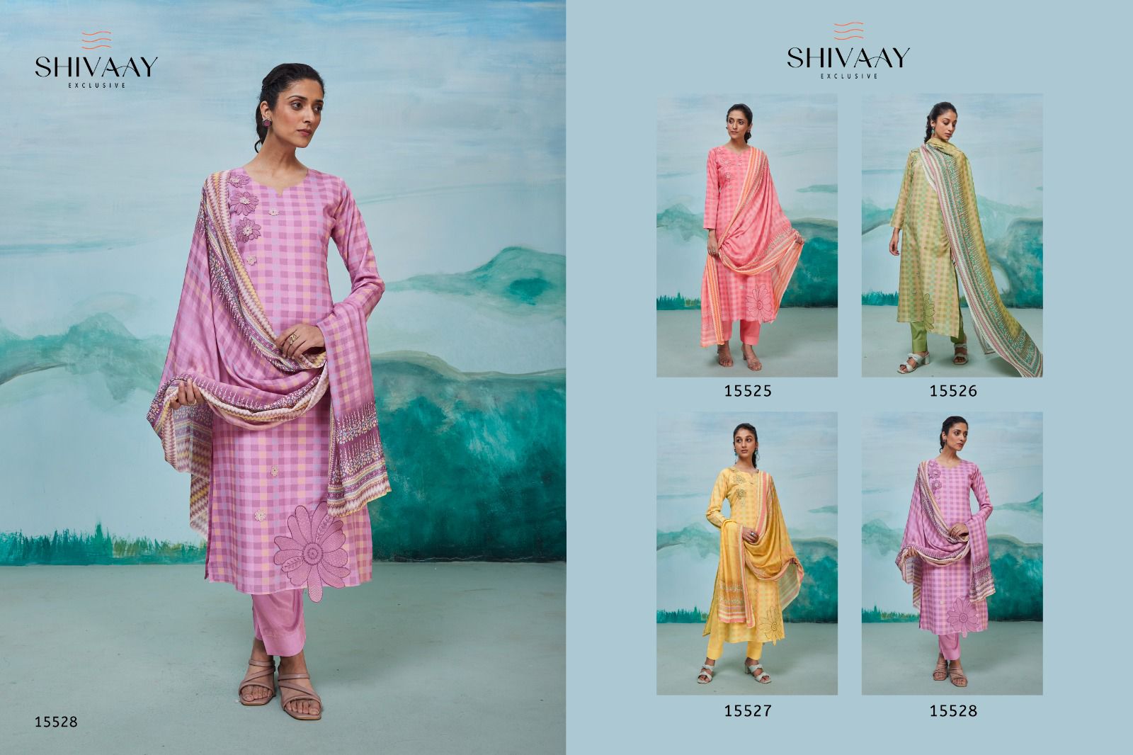 Ariana Shivaay Lawn Cotton Pant Style Suits Supplier India