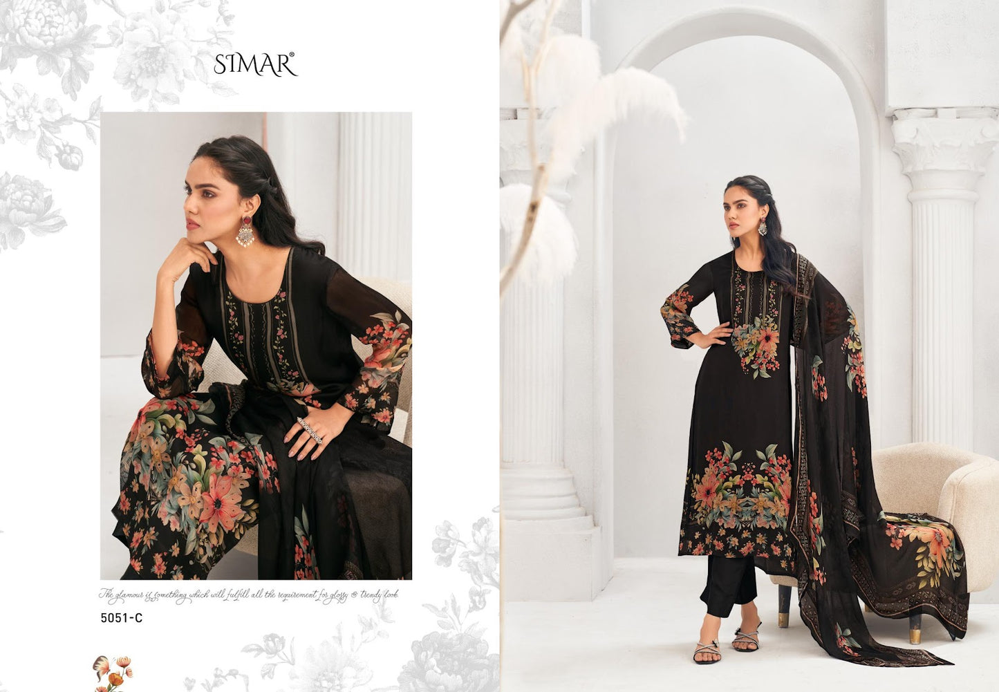 Ariana Simar Pure Pant Style Suits Exporter Ahmedabad