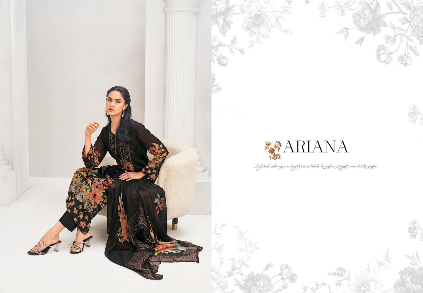 Ariana Simar Pure Pant Style Suits Exporter Ahmedabad