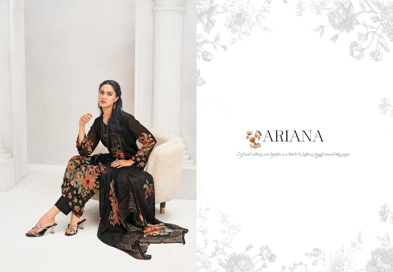Ariana Simar Pure Pant Style Suits Exporter Ahmedabad