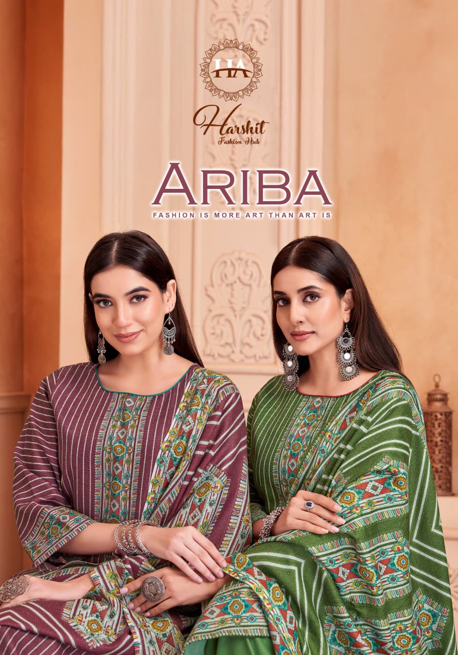 Ariba Harshit Fashion Pashmina Suits Supplier India