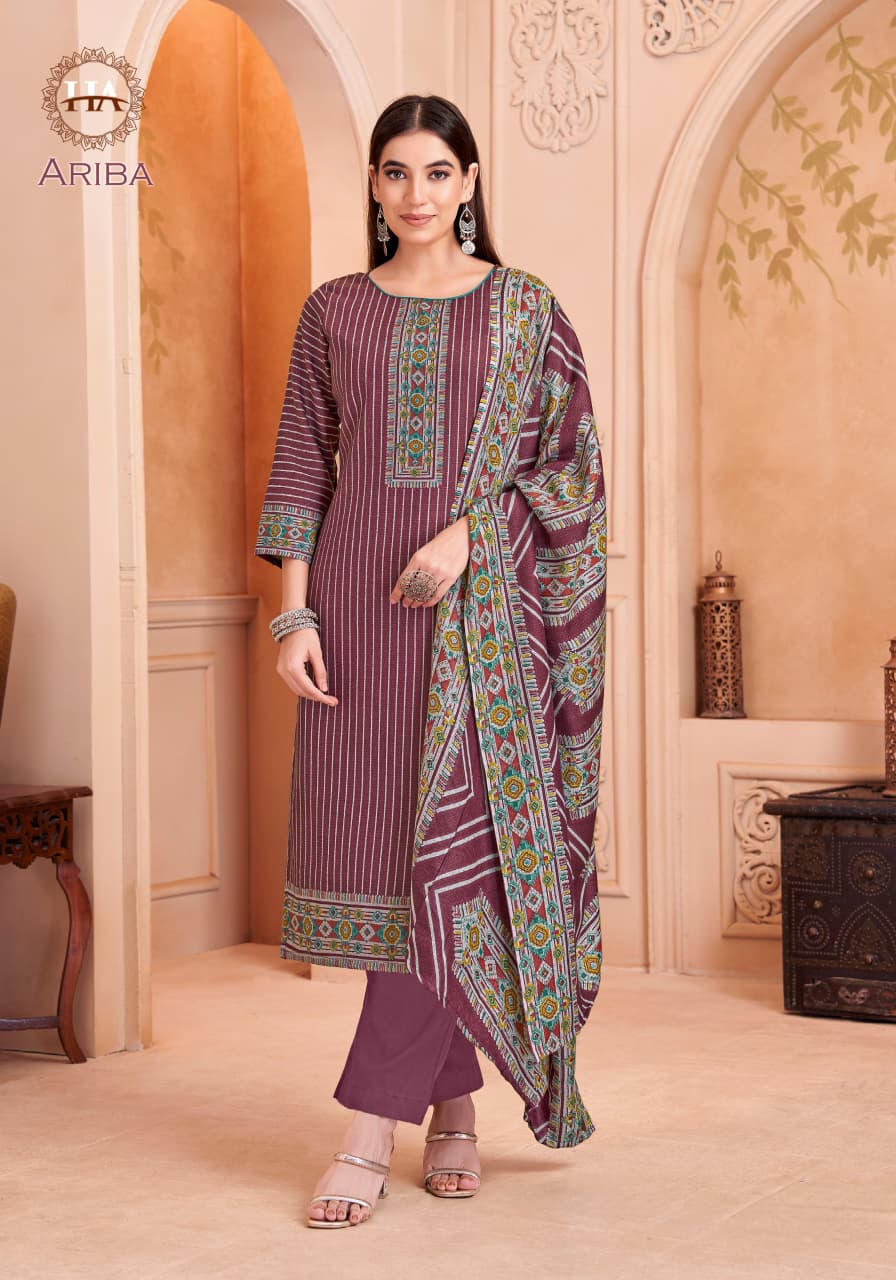 Ariba Harshit Fashion Pashmina Suits Supplier India