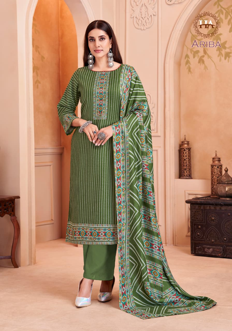 Ariba Harshit Fashion Pashmina Suits Supplier India