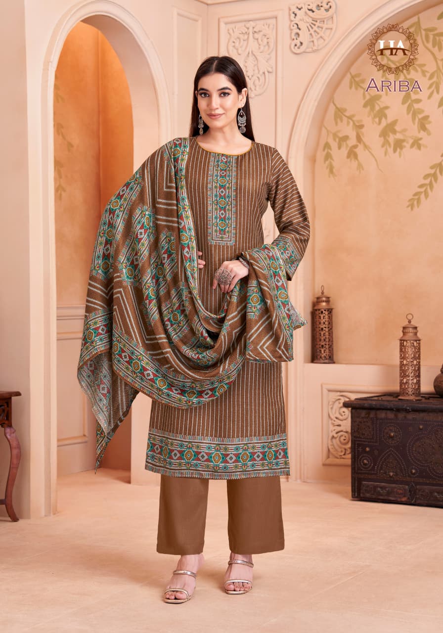 Ariba Harshit Fashion Pashmina Suits Supplier India