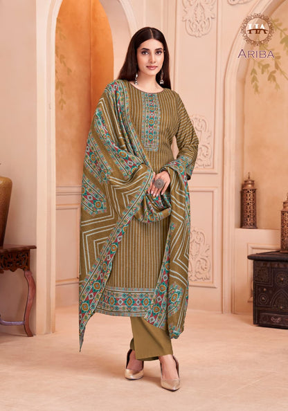 Ariba Harshit Fashion Pashmina Suits Supplier India