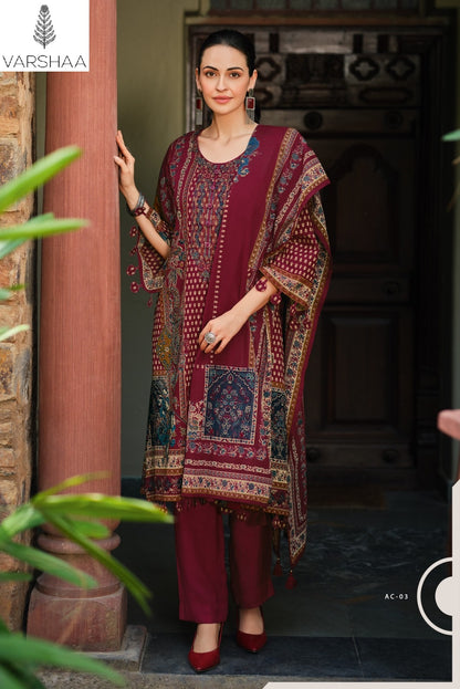 Aricia Varshaa Muslin Pakistani Salwar Suits Supplier Ahmedabad