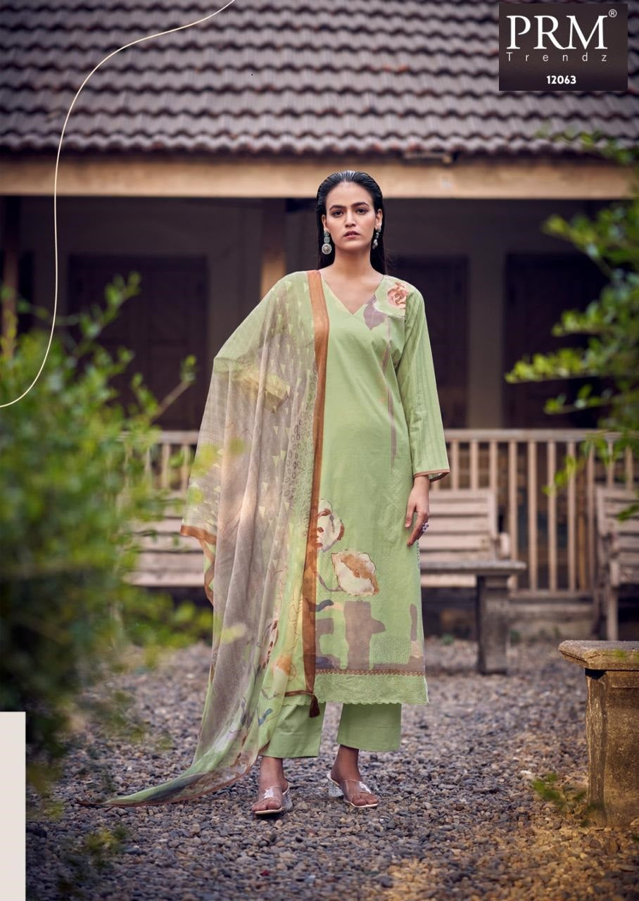 Aries Prm Trendz Pure Lawn Pant Style Suits Wholesale Price