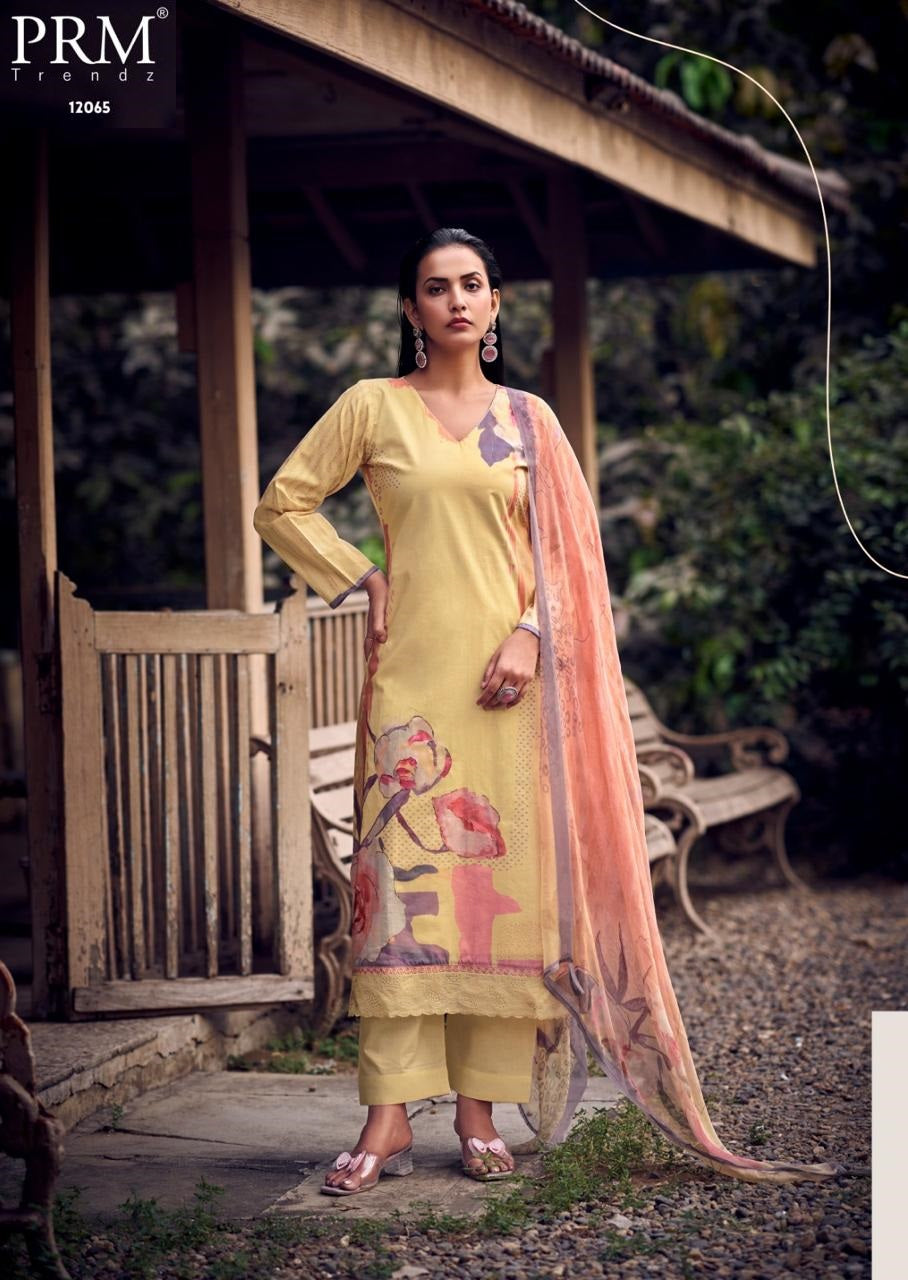 Aries Prm Trendz Pure Lawn Pant Style Suits Wholesale Price