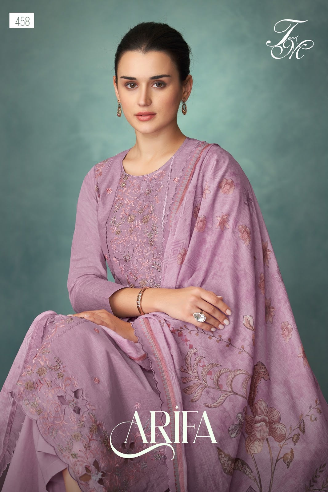 Arifa Tm Organza Dyed Pant Style Suits Manufacturer Gujarat