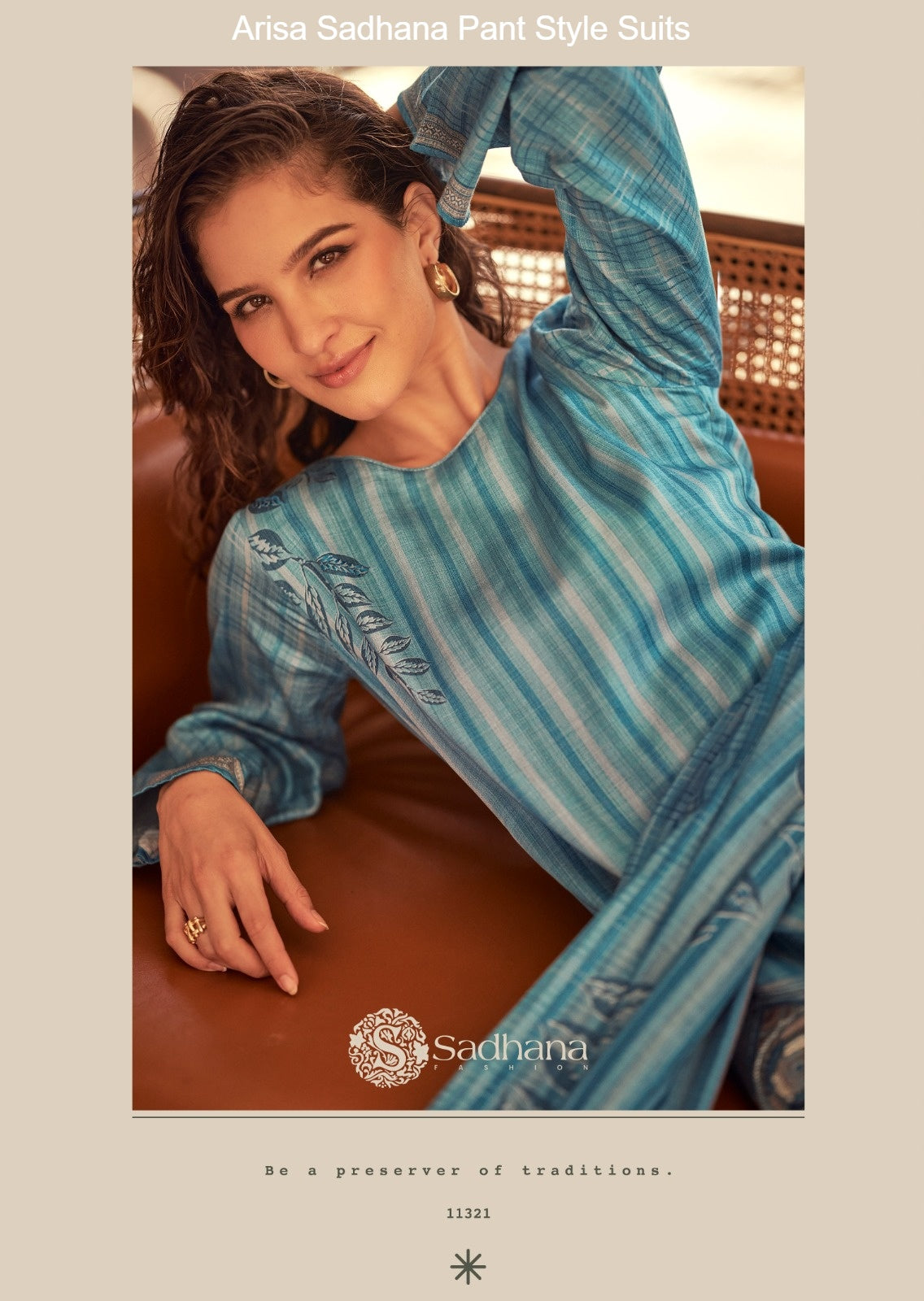 Arisa Sadhana Jam Cotton Pant Style Suits Exporter India