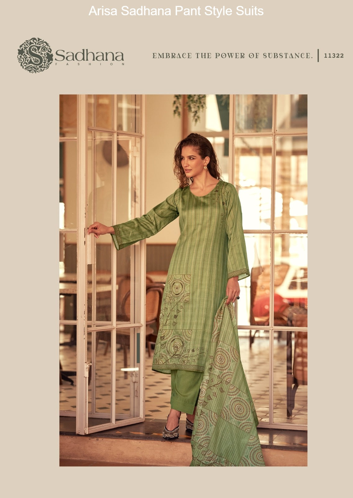 Arisa Sadhana Jam Cotton Pant Style Suits Exporter India