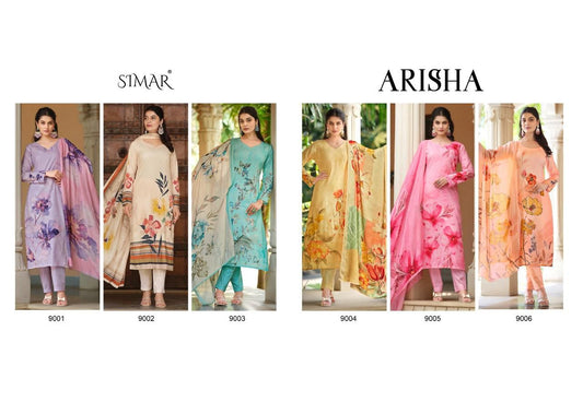 Arisha Simar Lawn Cotton Pant Style Suits