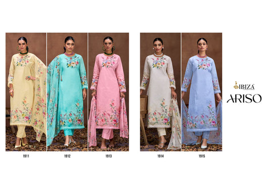 Ariso Ibiza Pure Organdy Pant Style Suits Manufacturer Ahmedabad