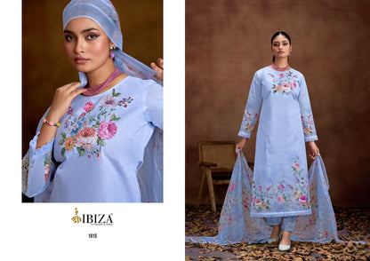 Ariso Ibiza Pure Organdy Pant Style Suits Manufacturer Ahmedabad