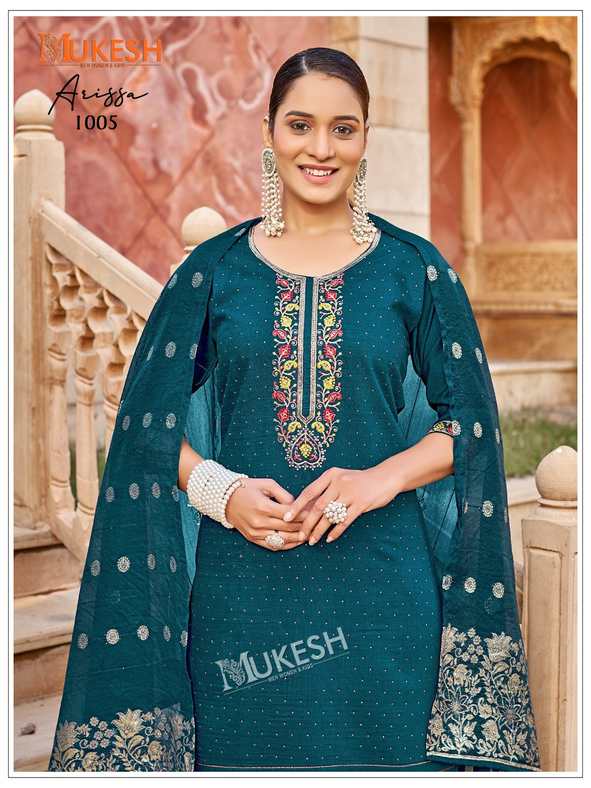 Arissa Mukesh Banwery Vertican Readymade Pant Style Suits Supplier Ahmedabad