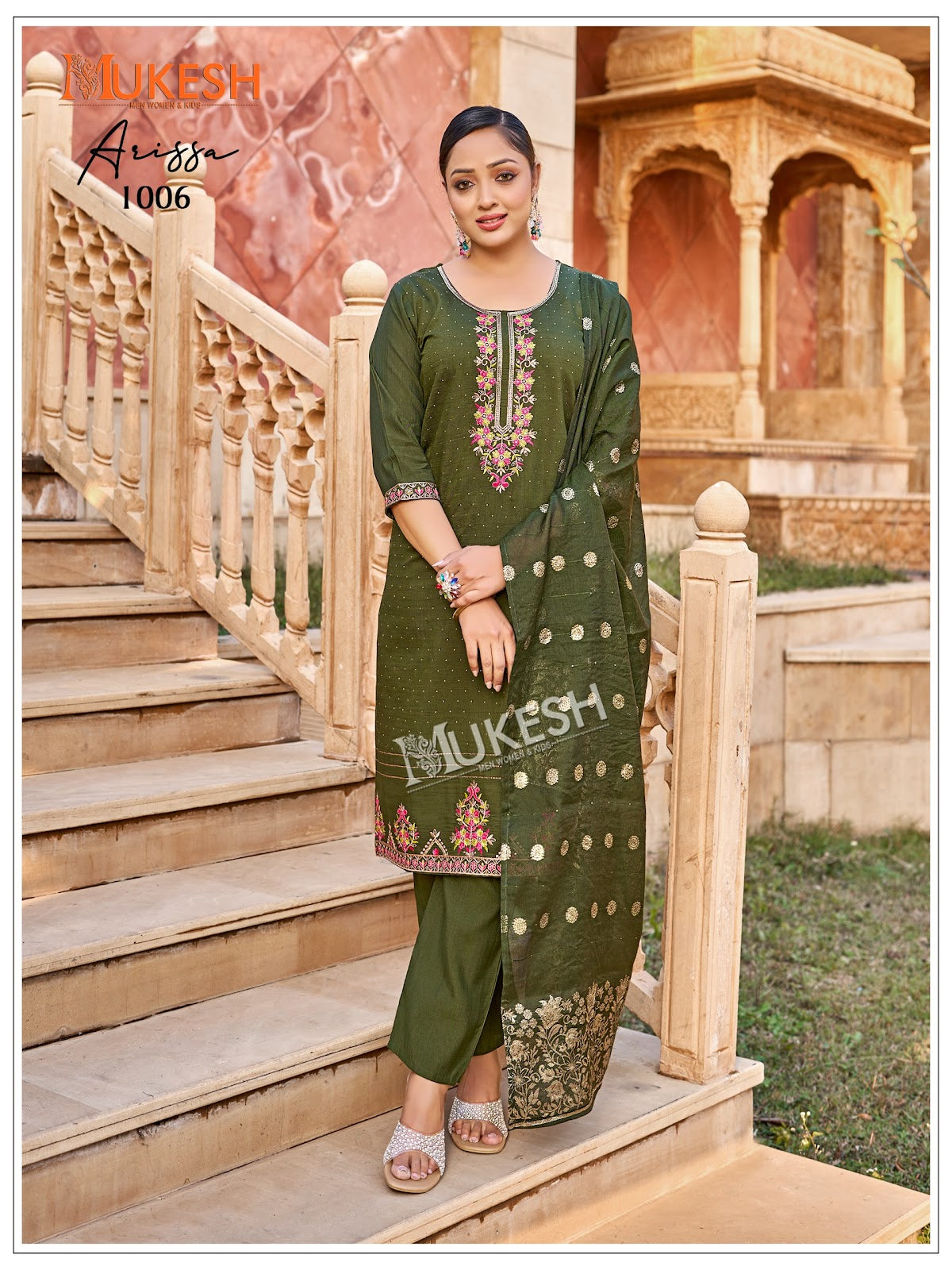 Arissa Mukesh Banwery Vertican Readymade Pant Style Suits Supplier Ahmedabad