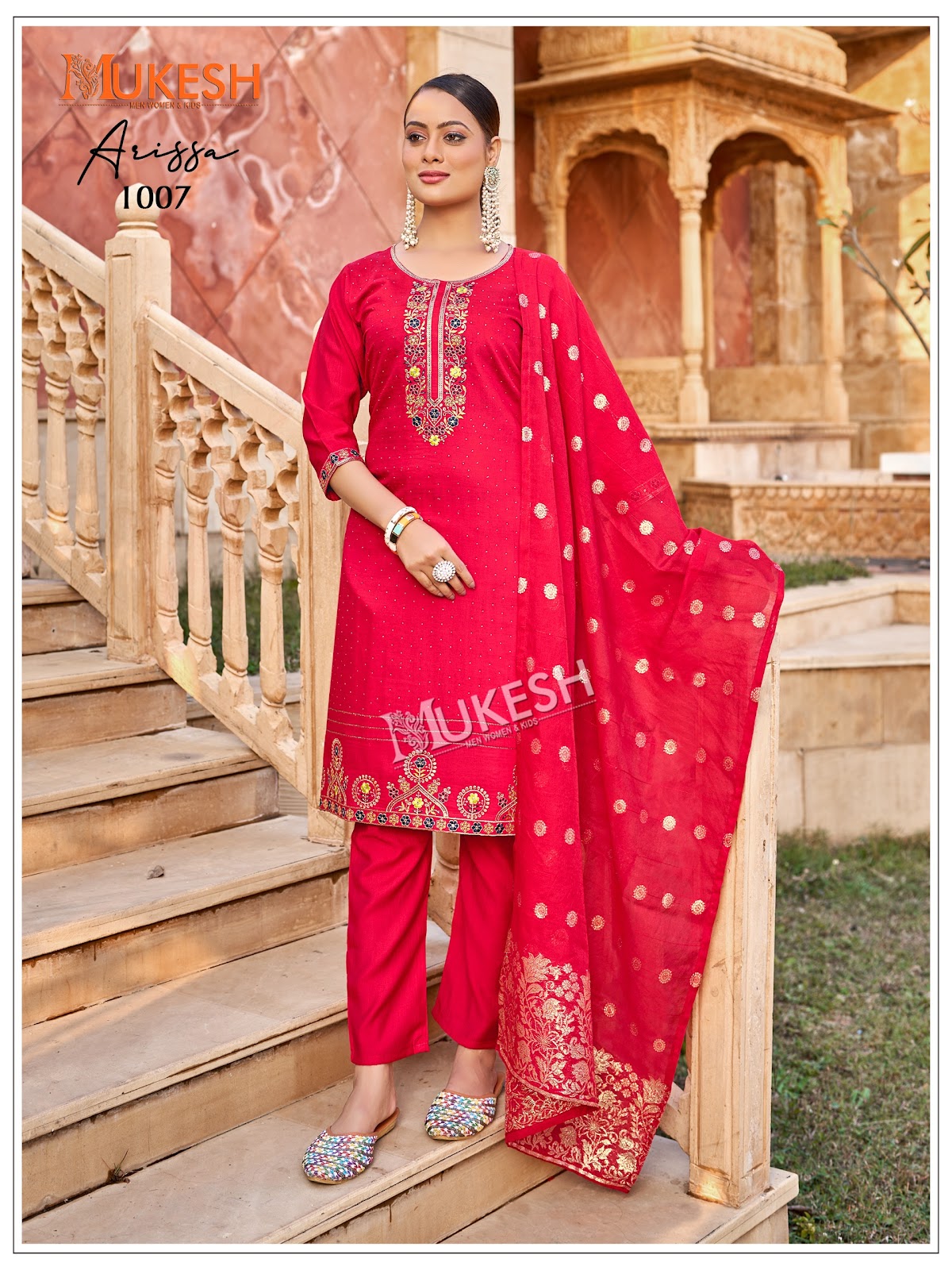 Arissa Mukesh Banwery Vertican Readymade Pant Style Suits Supplier Ahmedabad