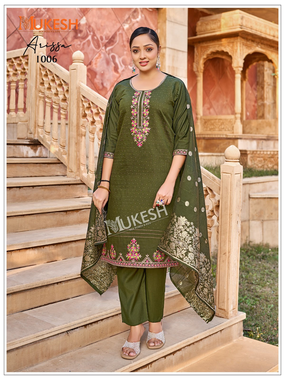 Arissa Mukesh Banwery Vertican Readymade Pant Style Suits Supplier Ahmedabad