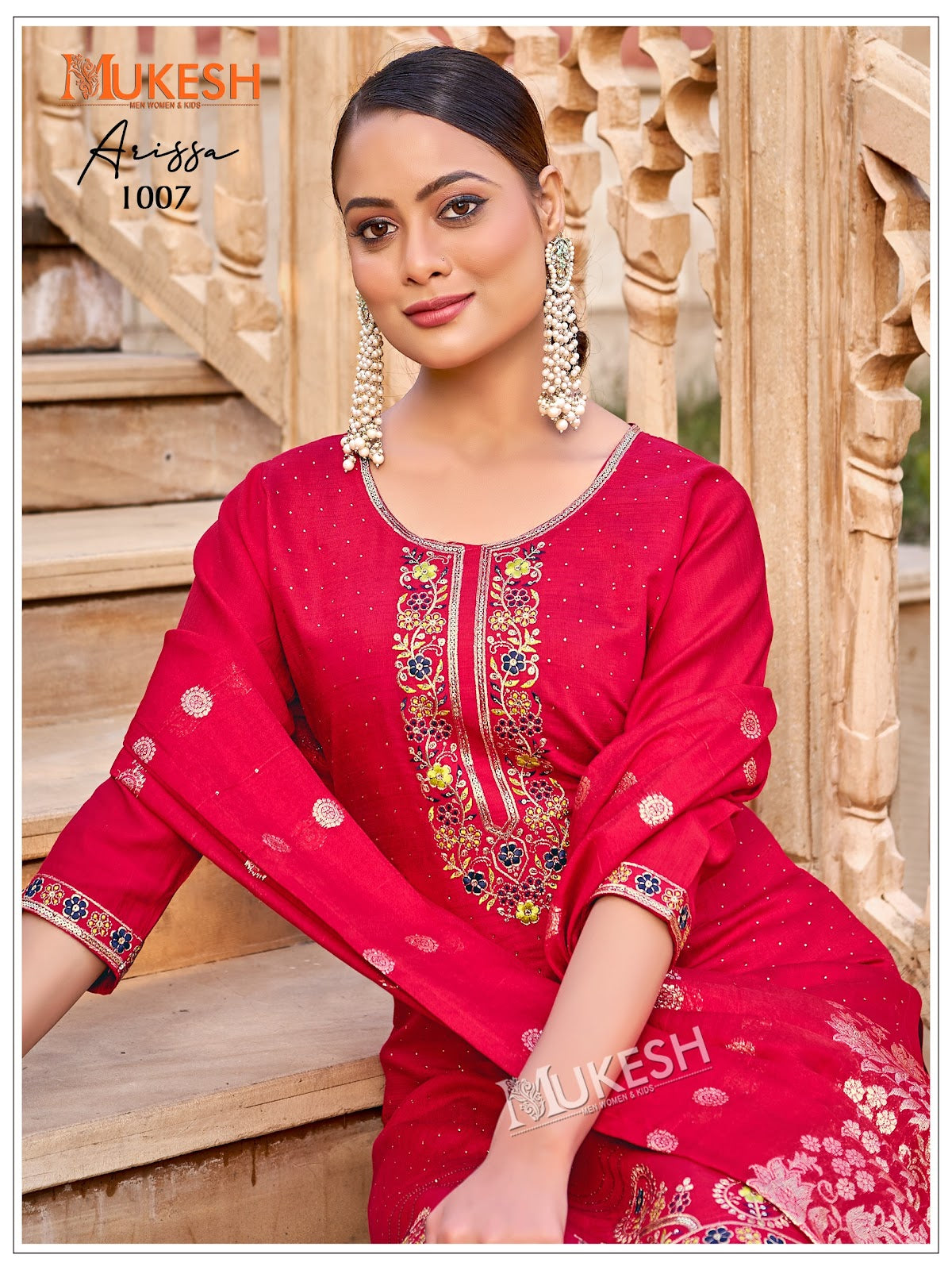 Arissa Mukesh Banwery Vertican Readymade Pant Style Suits Supplier Ahmedabad