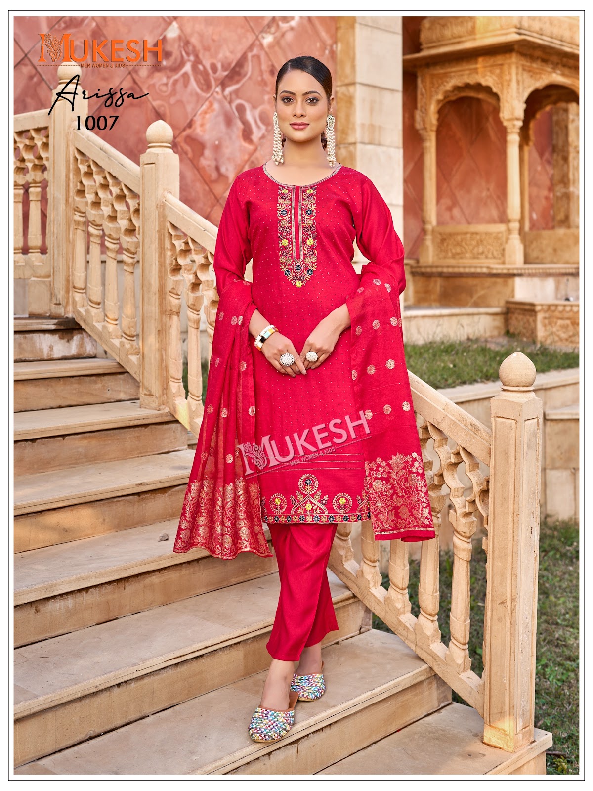 Arissa Mukesh Banwery Vertican Readymade Pant Style Suits Supplier Ahmedabad