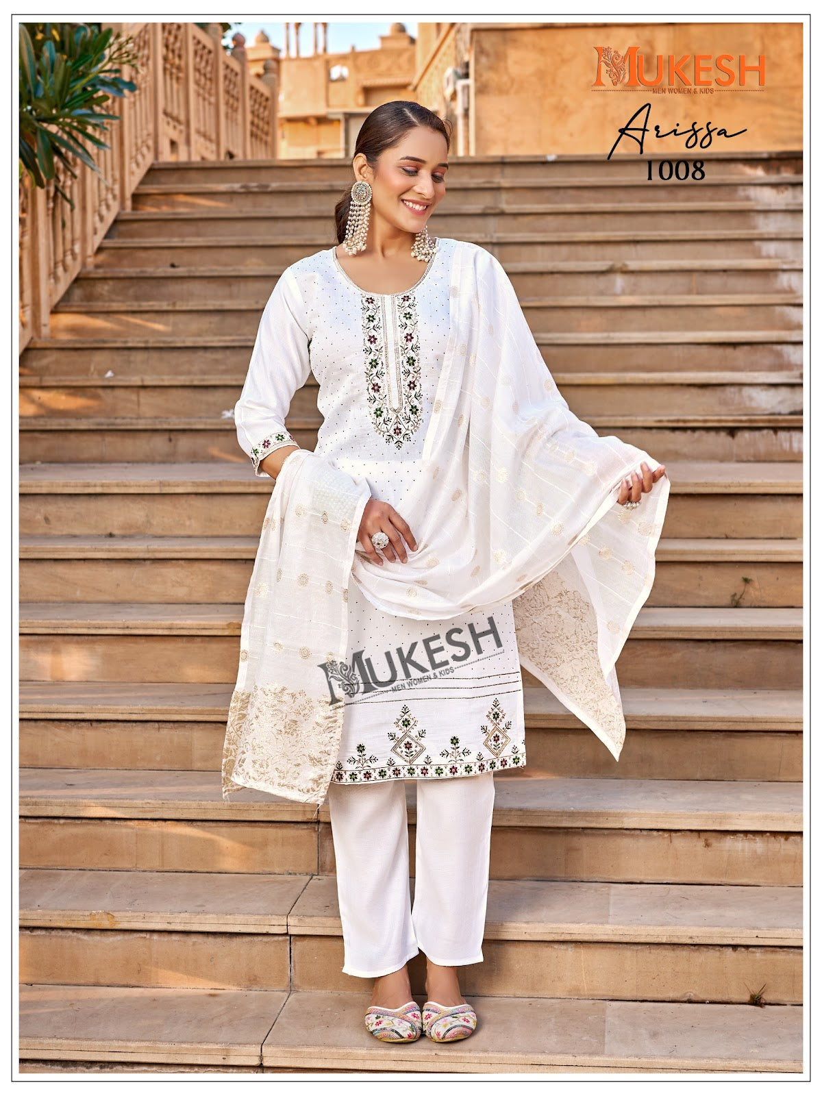 Arissa Mukesh Banwery Vertican Readymade Pant Style Suits Supplier Ahmedabad