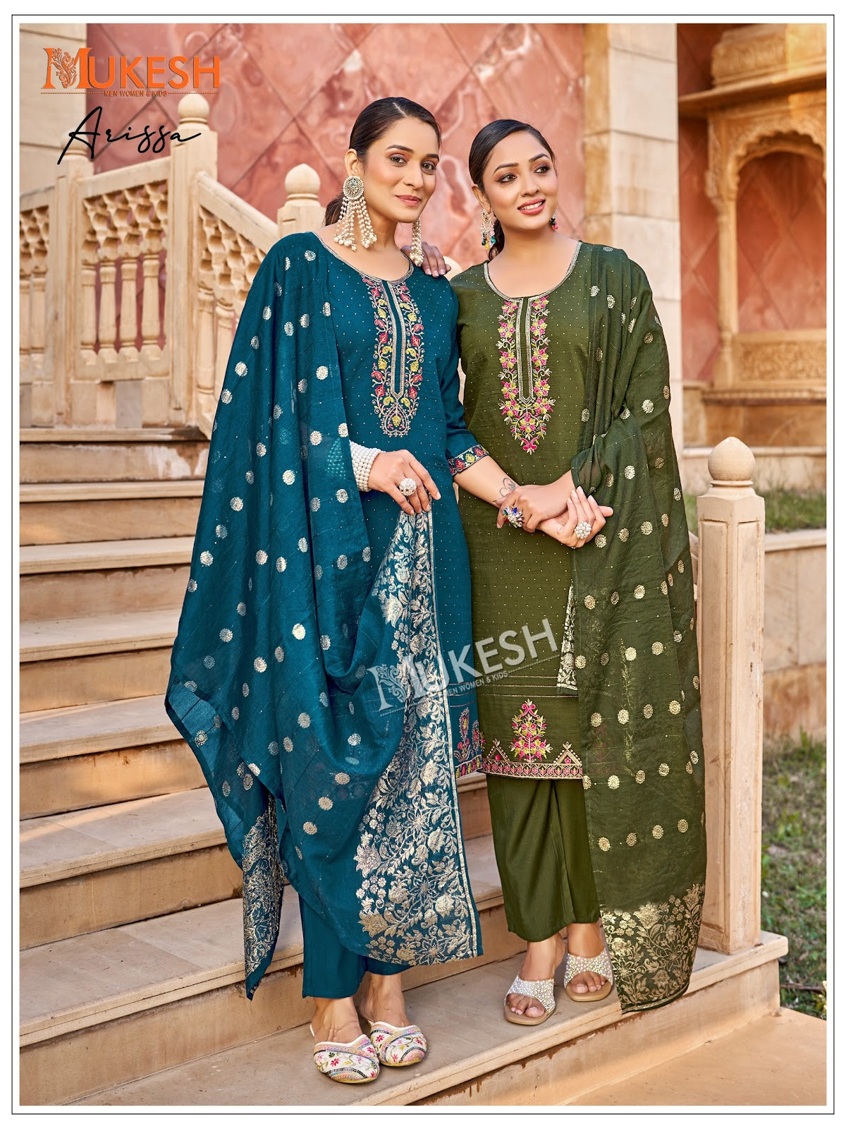 Arissa Mukesh Banwery Vertican Readymade Pant Style Suits Supplier Ahmedabad