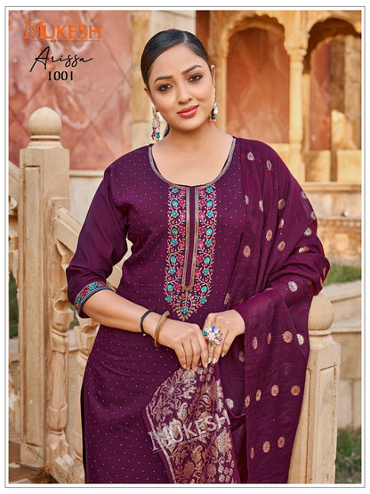 Arissa Mukesh Banwery Vertican Readymade Pant Style Suits Supplier Ahmedabad