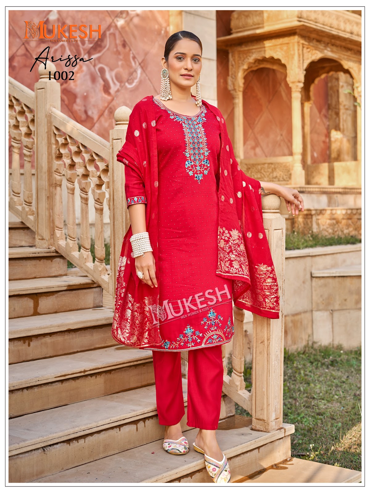 Arissa Mukesh Banwery Vertican Readymade Pant Style Suits Supplier Ahmedabad