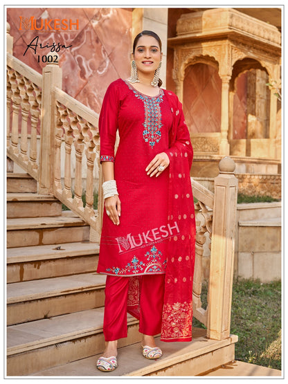 Arissa Mukesh Banwery Vertican Readymade Pant Style Suits Supplier Ahmedabad