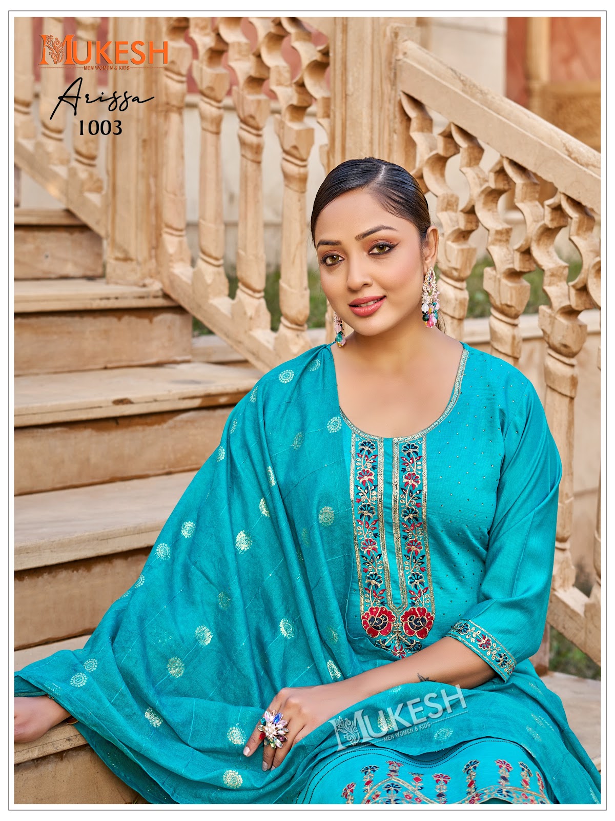 Arissa Mukesh Banwery Vertican Readymade Pant Style Suits Supplier Ahmedabad