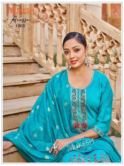 Arissa Mukesh Banwery Vertican Readymade Pant Style Suits Supplier Ahmedabad