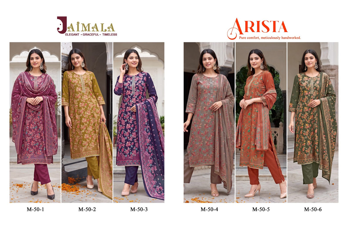 Arista Jaimala Viscose Karachi Readymade Suits Wholesaler Ahmedabad