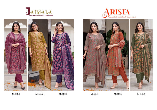 Arista Jaimala Viscose Karachi Readymade Suits Wholesaler Ahmedabad