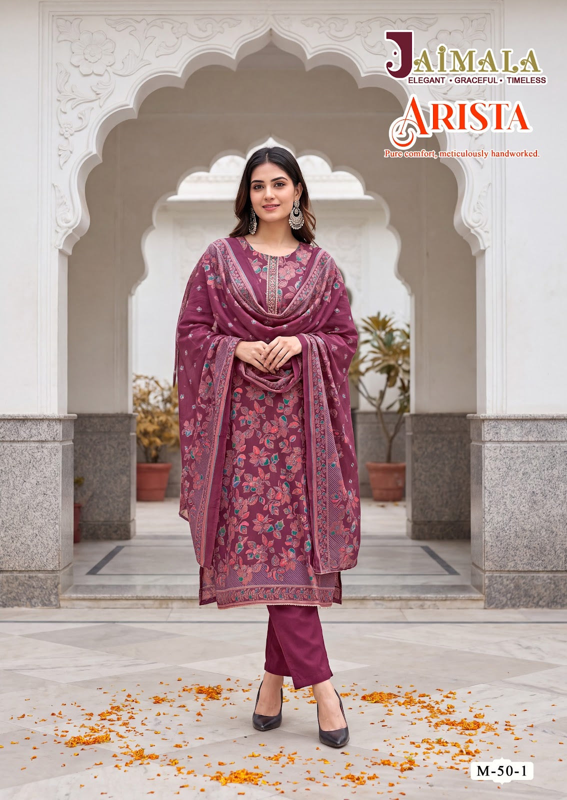Arista Jaimala Viscose Karachi Readymade Suits Wholesaler Ahmedabad
