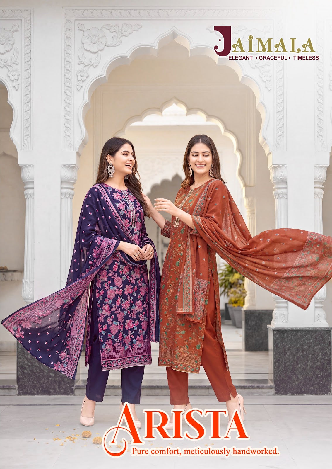 Arista Jaimala Viscose Karachi Readymade Suits Wholesaler Ahmedabad