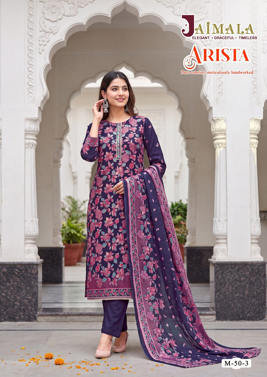 Arista Jaimala Viscose Karachi Readymade Suits Wholesaler Ahmedabad