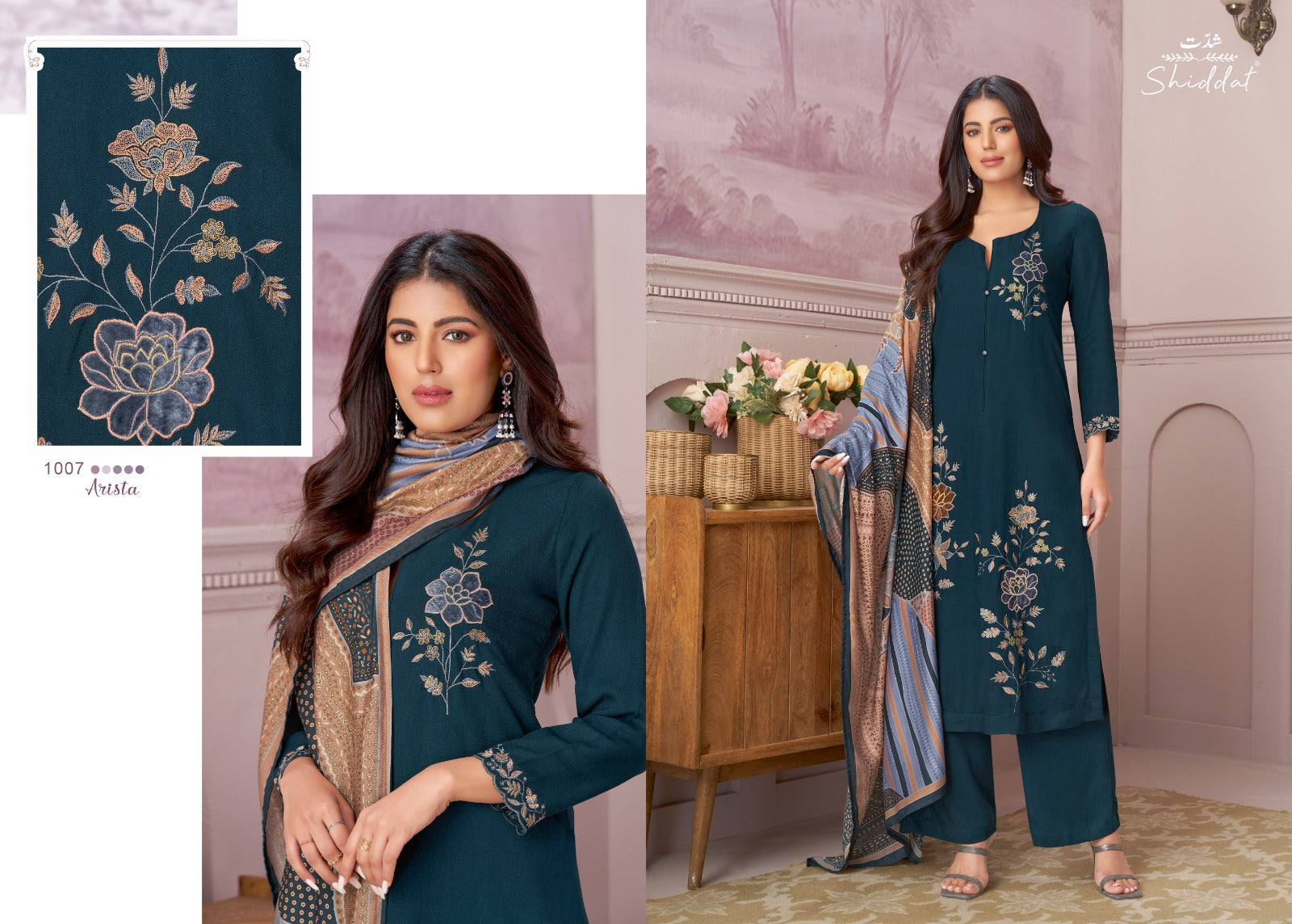 Arista Shiddat Pashmina Suits Supplier India