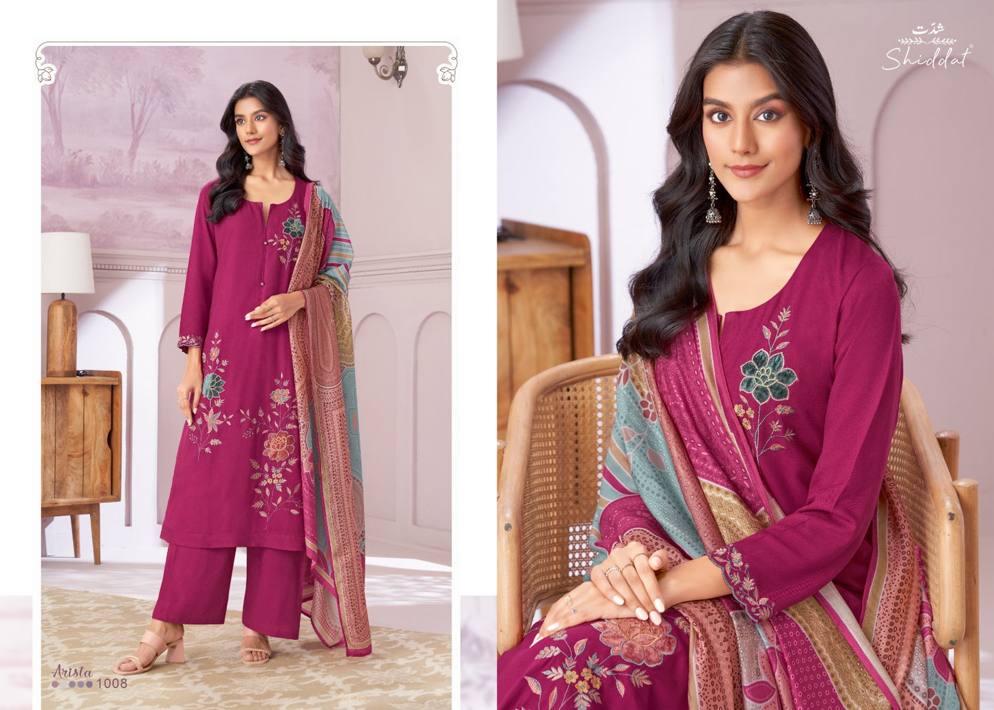 Arista Shiddat Pashmina Suits Supplier India