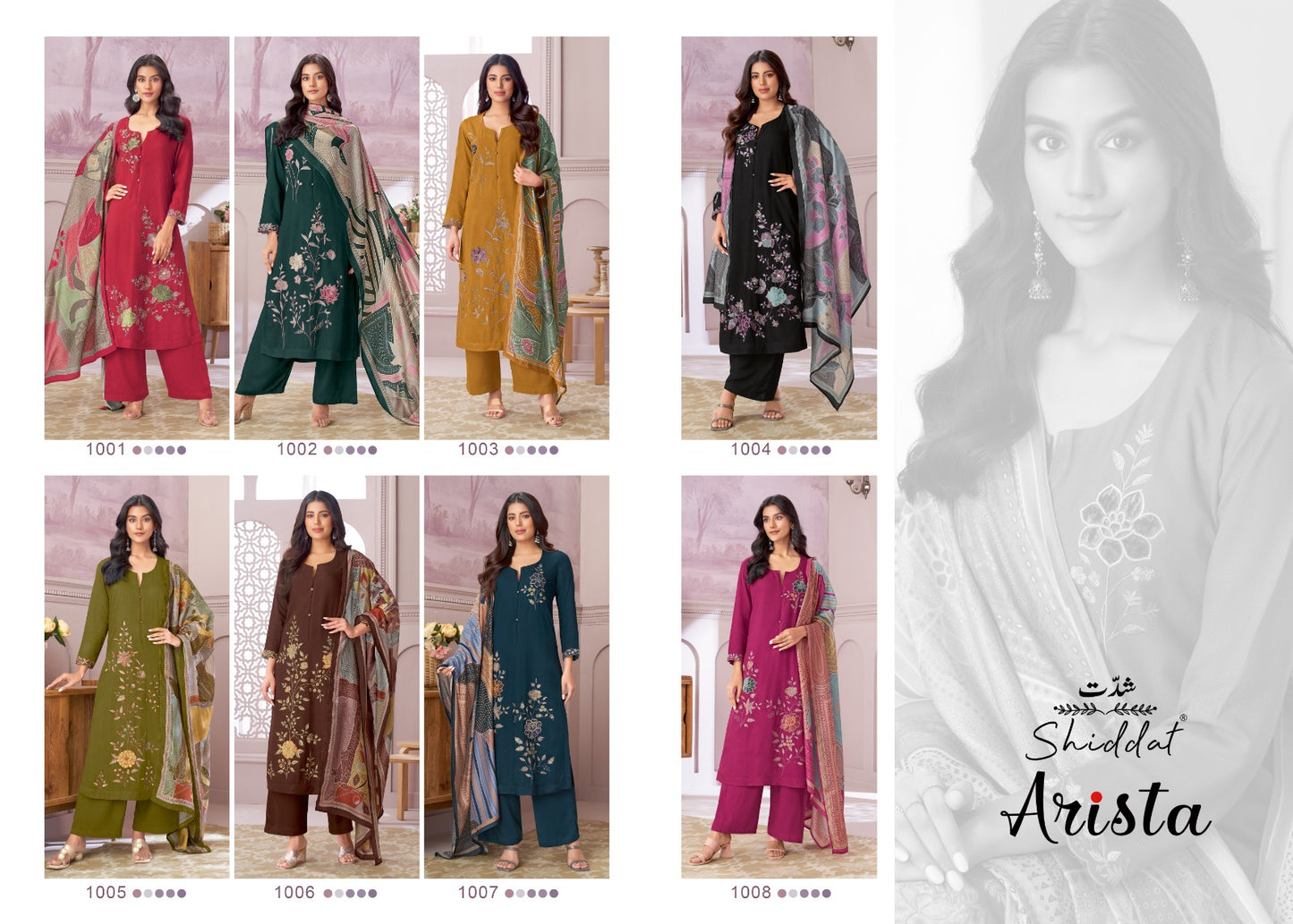 Arista Shiddat Pashmina Suits Supplier India